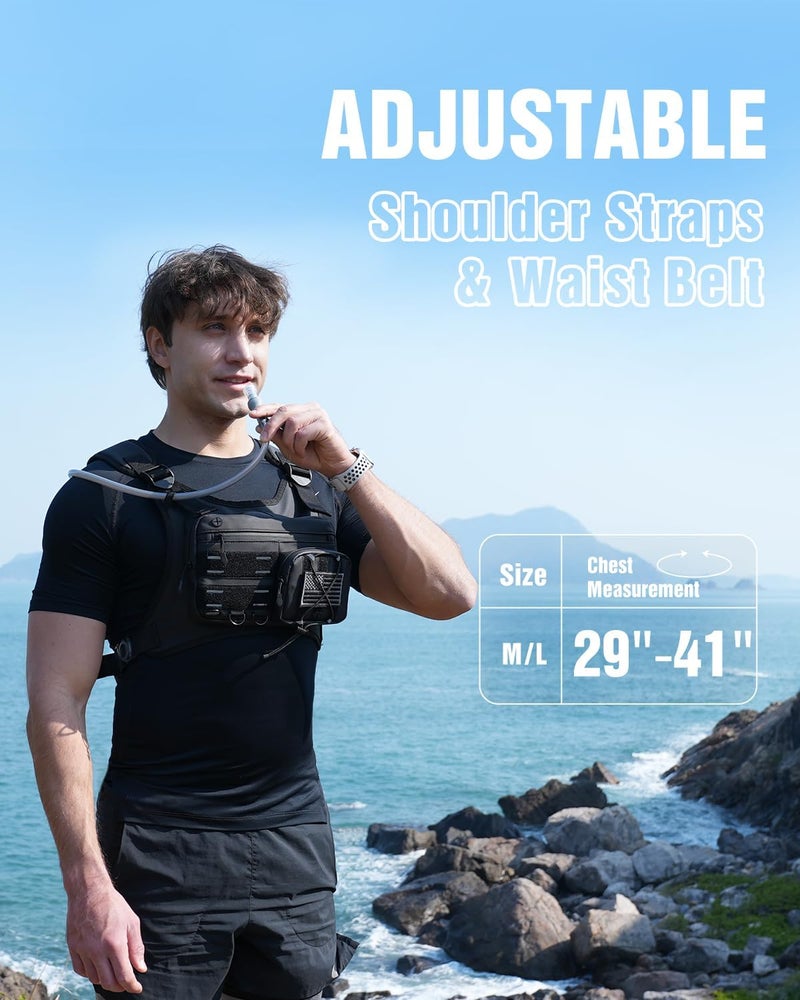 Zelvot 2L Hydration Bladder, BPA Free Water Bladder for Hiking Backpack, Leakproof Water Storage Bladder for Running, Hiking, Marathon - Image 2